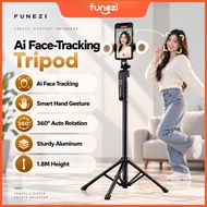 Funezi Ai Tripod For Phone Tripod 360 Rotation Auto Face Tracking Tripod Selfie Stick Monopod Camera