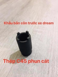 Khẩu bắn côn trước xe dream thép C45 chân 1/2