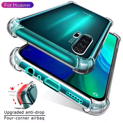 Clear Case For Huawei P30 P40 P50 P60 Pro Nova 5T 9 Shockproof Phone Cover For Huawei Pura 90 90s 80