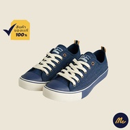 Mc Jeans รองเท้าผ้าใบ กันน้ำ สีครีมอ๊อฟไวท์ พร้อมเชือกรองเท้า 2 สี ทรงสวย สามารถใส่ได้ทั้งชายและหญิง
