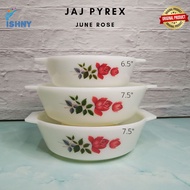 [Preloved] Vintage JAJ PYREX June Rose casserole (1 pc)