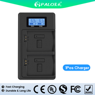 PALO 1800mAh LPE5 LP E5 LP-E5 Battery + LCD Dual USB Charger For Canon 450D 500D 1000D KISS X2 X3 F 