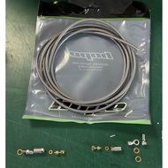 Hope Tech 3 X2 E4 V4 M4 Black Stainless Steel Braided Brake Hose Kit Connector Kit