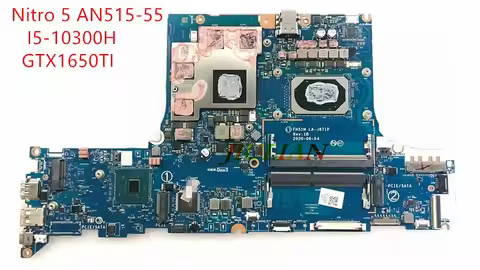 Placa LA-J871P For ACER Nitro 5 AN515-55 Laptop Motherboard I5-10300H GTX1650TI NB.Q7J11.001 NBQ7J11
