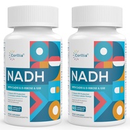 NADH 50mg + CoQ10 200mg + D-Ribose 150mg Supplement, Enhance NAD+ Supplement for Energy, Fatigue, Re