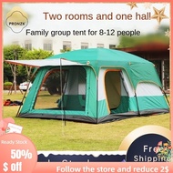 【Free Shipping】【Free Shipping】Tent Outdoor 3 12 people multi-person Camping Equipment automatic rainproof tent camping wild camping family leisure tent