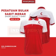 Baju Koku Bulan Sabit Merah PBSM Cotton Crescent Moon Short Sleeve T-Shirt - Red U21