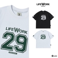 LIFEWORK NUMBERING ONE MILE SHORT SLEEVE T-SHIRT Live Work Number SHIRT Sleeves Round Neck (LWK24TS0