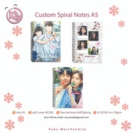 Custom A5 Spiral Notes