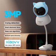 Xiaovv 3MP มอนิเตอร์เด็กอ่อนสำหรับใช้ในบ้าน Q2BM ขนาด2.4กรัมกล้อง CCTV ตรวจการณ์ตรวจตรา Wifi กล้องที