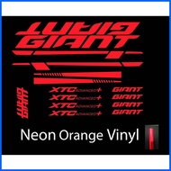 ㍿ ☋ ◮ GIANT XTC FRAME DECALS