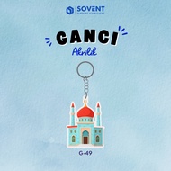 GANTUNGAN CLASSIC ACRYLICMOSQUE KEYCHAIN - CODE G49| CLASSIC Mosaic Acrylic Keychain | ACRYLIC KEYCH