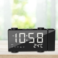 [LIS1] 6 Inch Digital FM Projection Radio Alarm Clock 4 Brightness Adjustment 3 Time Displays Dual w