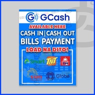 ❤ ❅ ➟ GCash Cash In Cash Out and Load Tindahan Business Tarpaulin Signage