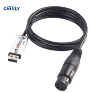 USB To DMX Interface Adapter LED DMX512 Studio Computer PC Stage Lighting Controller Dimmer