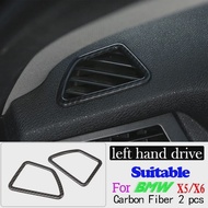 For BMW X5 E70 X6 E71 2008-2013 ABS carbon fiber car center console instrument panel cover sticker c