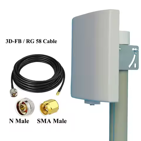 433MHz UHF Panel Antenna directional Patch Flat Lora 430MHz антенна 433 мгц waterproof outdoor Repea