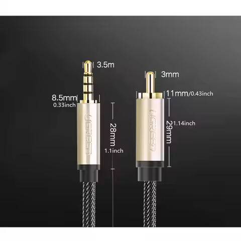 Gold Plated 3.5mm Jack to RCA SPDIF Coaxial Cable Only for Mi TV 2 Connect Digital Port 3.5mm to RCA