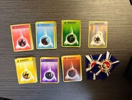 【稀有舊版】1996 日版 PTCG 初代基本能量卡｜無英文標｜火/水/草/電/鬥/超/雙重無色｜寶可夢卡牌