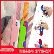 Portable 3d Gravity Small Radish Plastic Butterfly Cutter / Colorful Shaking Folding Comb Decompress