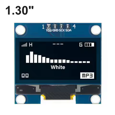 1.3 "OLED display module white/blue color drive chip sh1106 128x64 1.3 inch OLED LCD IIC I2C resonat