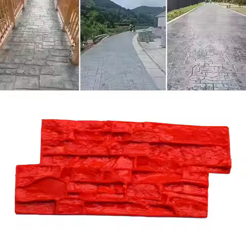 Seamless Stamp Mat DIY Stromatolite Concrete Mould for Landscaping Yard Wall