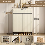 Yisong ตู้รองเท้า ตู้เก็บรองเท้า ไม้เนื้อแข็ง ชั้นวางรองเท้า ป้องกันฝุ่นและความชื้น ความจุขนาดใหญ่ ป