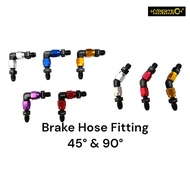HYPERTECH BRAKE HOSE FITTING 90 DEGREE 90 45 DEGREE 45