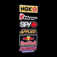 1Pcs Red Bull Reflective Sticker Motorcycle Decoration Decal Motorcycle Accessories