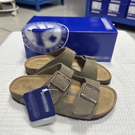 35-46 Large Size Shoes Men Women Same Style 2025 Summer New Style Two-Fold Slippers Genuine Leather 