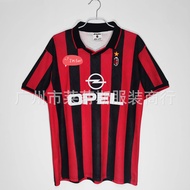 Lotto 95-96 ac Milan Home Court No. 3 Maldini No. 9 Weah No. 18 Baggio Retro Thai Jersey Football Un