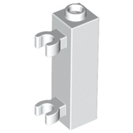 【Ready Stock】GENUINE LEGO Brick, 60583b Modified 1x1x3 with 2 Clips (Vertical Grip) - Hollow Stud