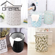 DREMEL Home Organization Large Capacity Cotton And Linen Laundry Basket Storage Bucket Bakul Baju با