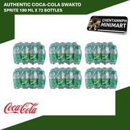 6 PACKS - Authentic Cola cola SPRITE Lemon-Lime Swakto Softdrinks Beverages Soda Cola 190 ML X 72 bo