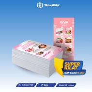 DL Brochure 2 Sides or 1/3 A4 2 Sides (Super Flash 3 Hours) Artpaper 120 gsm (9.9X21 cm)