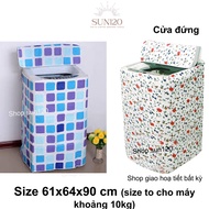 Upper Load Washing Machine Super Thick size 10kg 61x64x90 cm, Washer Cover Over 10kg To Avoid Dirt And Water