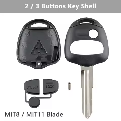 2 / 3 Buttons Car Remote Key Shell Case with MIT8 / MIT11 Blade Fit for Mitsubishi Lancer IV V VI VI