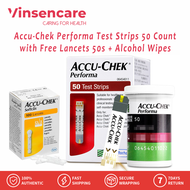 Viancare Accu-Chek Performa Test Strips 50 Count with Free Lancets 50s + Alcohol Wipes Accu Chek Per