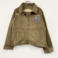 FFA Jacket, Farmer's Jacket, Corduroy Jacket, Replica, Remade, Embroidered, Braun, Size L, Vintage C