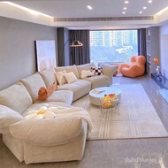🚢Internet Celebrity Petal Sofa Italian Minimalist Fabric Sofa Living Room Irregular Flower Shape Fabric Sofa