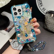 Phone Case For iPhone 13 12 11 XS XR X 7 8 Pro Max Plus 4G 5G 3DButterfly Bracelet Soft Shockproof B