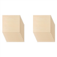(LAA1) 12 X 12 Inch - 3Mm Basswood Sheets Plywood Sheets 16Pcs Square Unfinished Wood Board for DIY