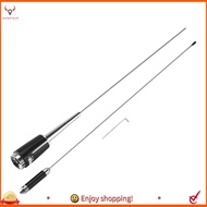 【pwlydc1g】Details of the new silver UHF 400-470 MHz 200W 5.5dB SL-16 PL-259 mobile car radio antenna
