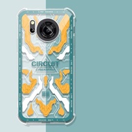 For Sharp Aquos R8 Crystal Case For Sharp AquosR8 HD Painted Air Bag 360 Protect Matte Back Shell Fo