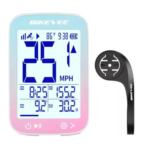 Bike Speedometer GPS Wireless Cycling Computer Auto Start/Stop, Auto Backlight, Waterproof Bicycle O