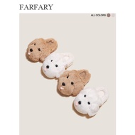 Puppy Furry Slippers Female Winter Home Western Style Cute Furry Baotou Warm Cotton Slippers