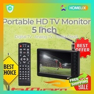 Terlaris Televisi Mini Portable HD TV Monitor 5 Inch DVB-T2 Analog