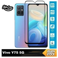 LAYAR Tempered Glass 9D Full Screen Vivo Y75 5G Anti-Scratch Screen Protector Screen Guard