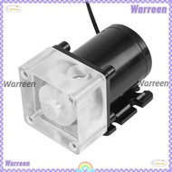 WARREEN CPU Water Pump, G1/4 Thread Noiseless Water Cooling Pump, Durable 12V DC 500L/H Compact PC W
