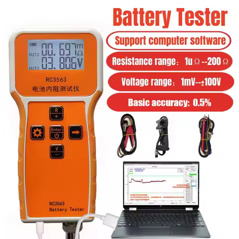 RC3563 Battery Voltage Internal Resistance Tester High-precision Trithium Lithium Iron Phosphate 186